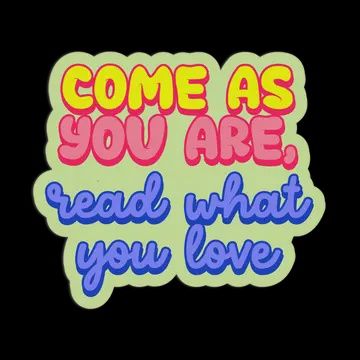 Reader’S Welcome Library Textured Sticker