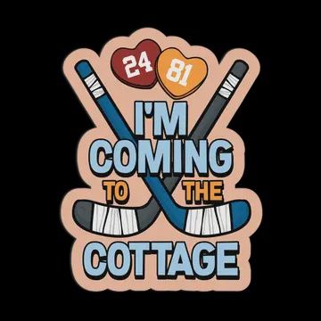 Heated Rivalry "Cottage" Textured Stickers