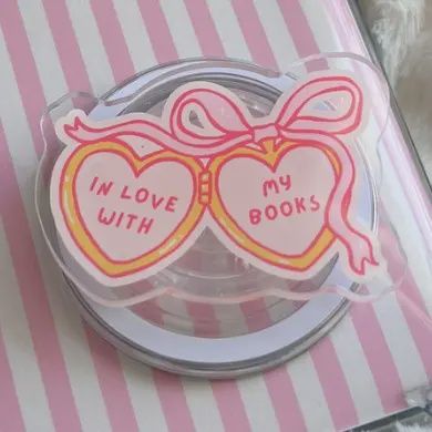 In Love With My Books Locket Kindle Grip
