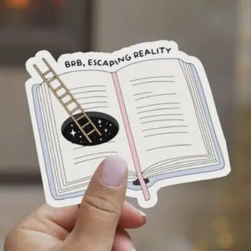 Brb, Escaping Reality Sticker