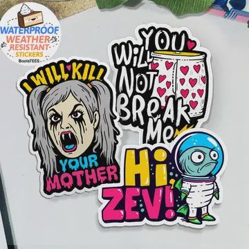 Dungeon Crawler Carl Quote Stickers 3"
