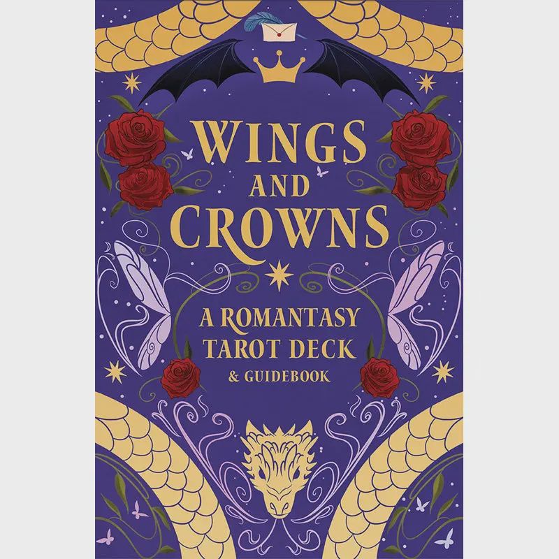Wings and Crowns: A Romantasy Tarot Deck and Guidebook