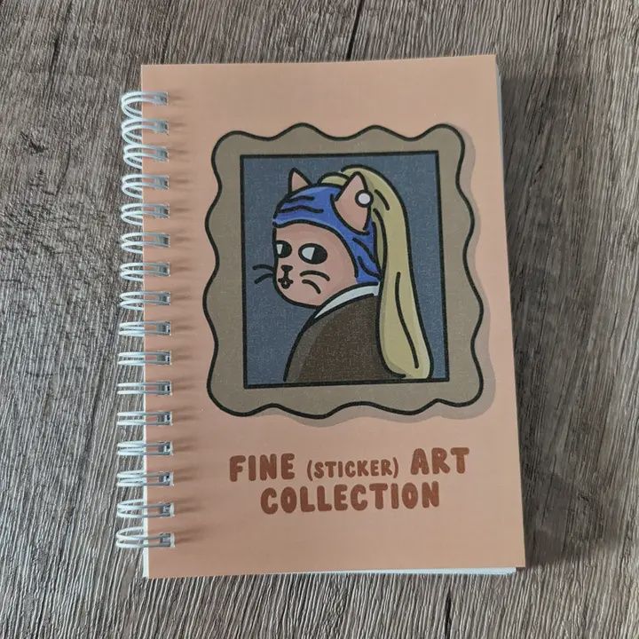 Fine Art Collection Pearl - Reusable Sticker Book - 50 Pages
