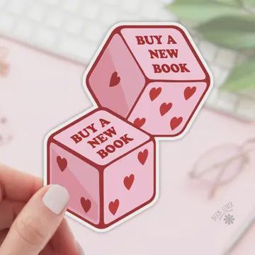 Buy A New Book Stickers / Bookish Stickers / Book Lover Gift