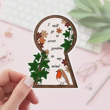 Secret Gardens Stickers / Bookish Stickers / Book Lover Gift