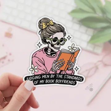 Judging Men By the Standards of My Book Boyfriends Stickers