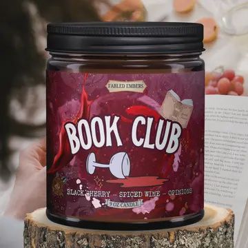 Book Club - Cherry Spice Scented Book Lovers Candle
