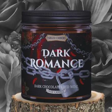 Dark Romance Book Lovers Wine &amp; Chocolate Coconut Soy Candle