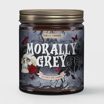 Morally Grey Book Lovers 9oz Candle Coconut Soy