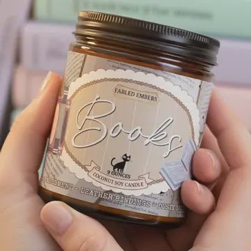 Books Bookish Book Lovers Candle
