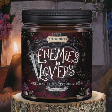 Enemies To Lovers Bookish 9oz Candle Coconut Soy