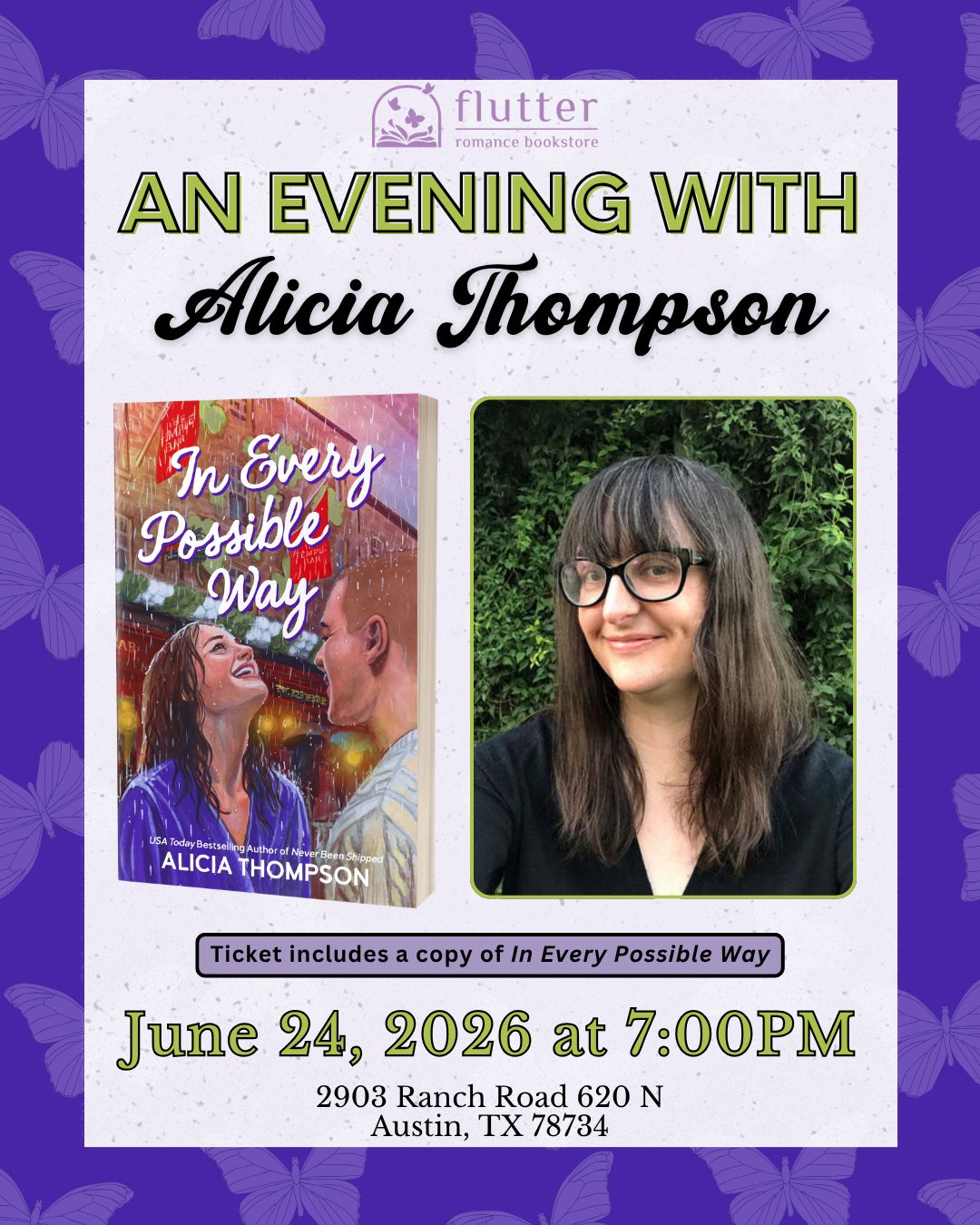 ✨ Author Event: Alicia Thompson ✨(06/24/26)