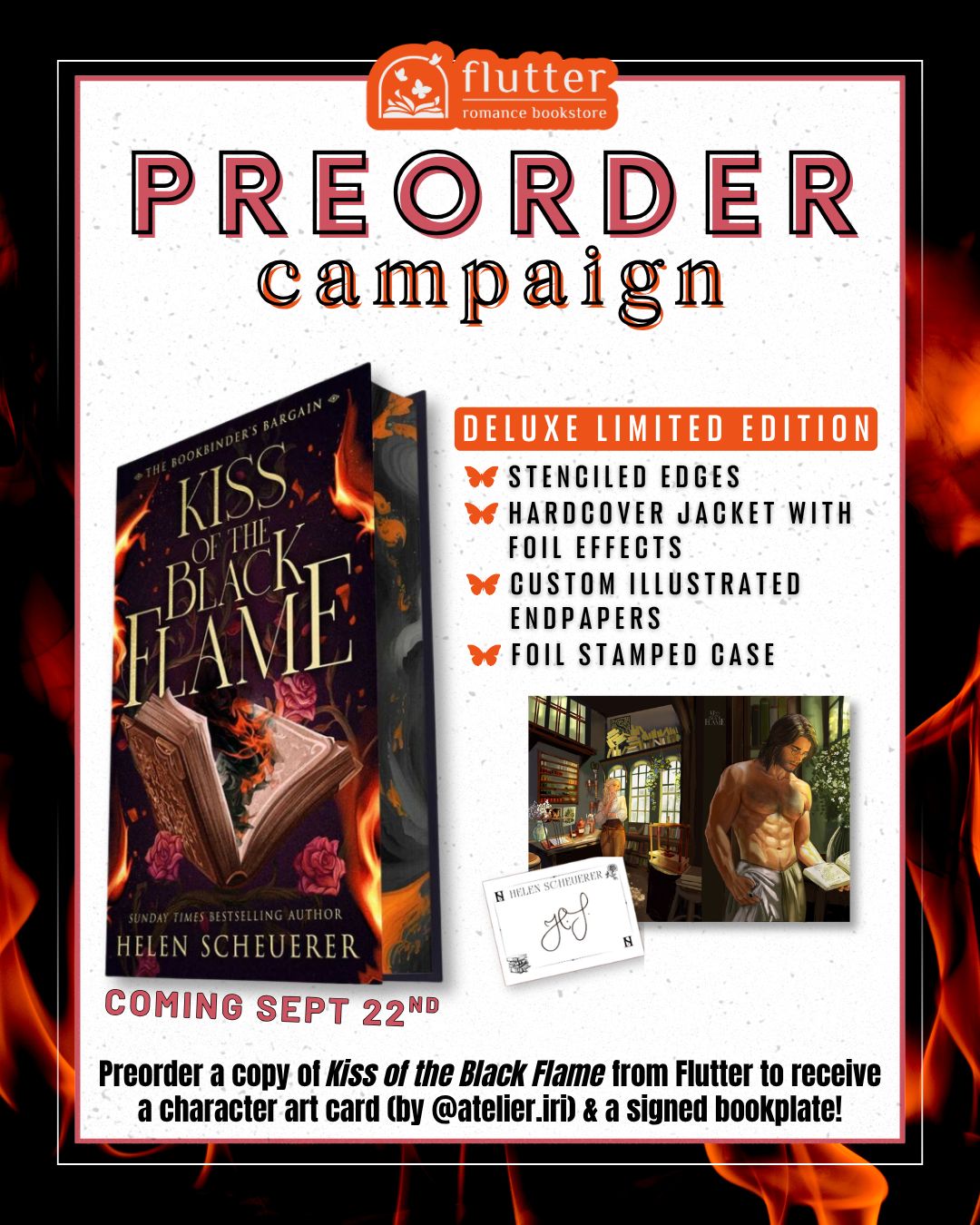 Kiss of the Black Flame (The Bookbinder's Bargain #1) (PREORDER 9/22/26)