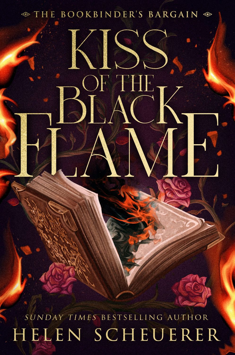Kiss of the Black Flame (The Bookbinder's Bargain #1)