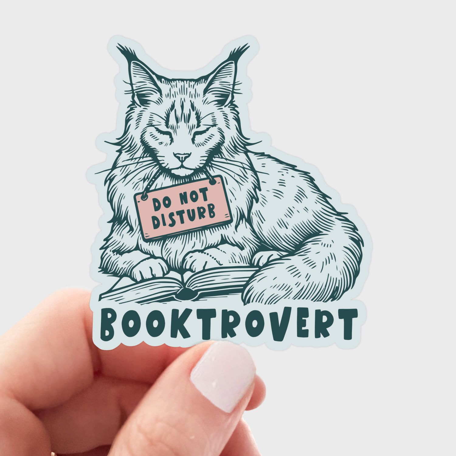 Booktrovert Sticker - bookshop, bookworm, books, book, cute
