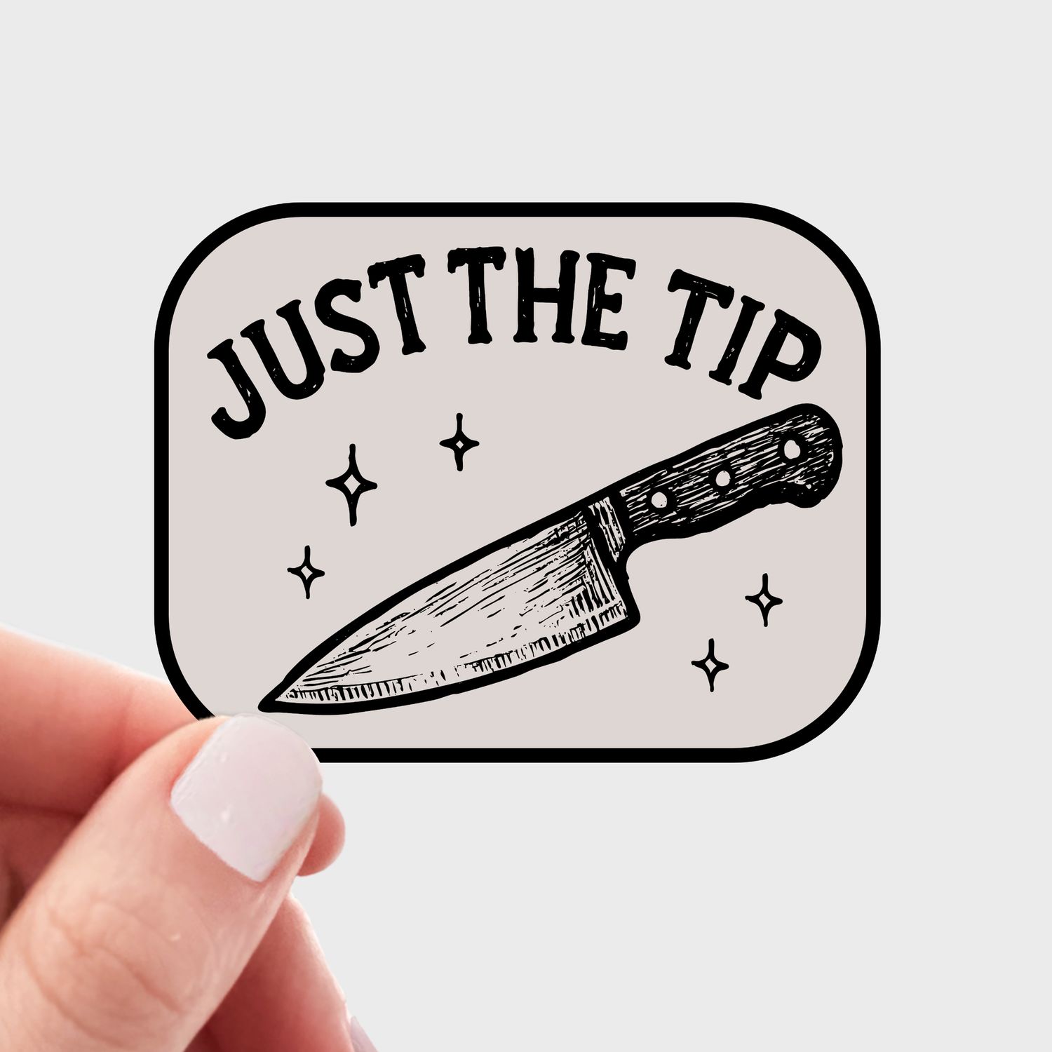 Just the Tip Sticker - dark, witches, halloween, knife