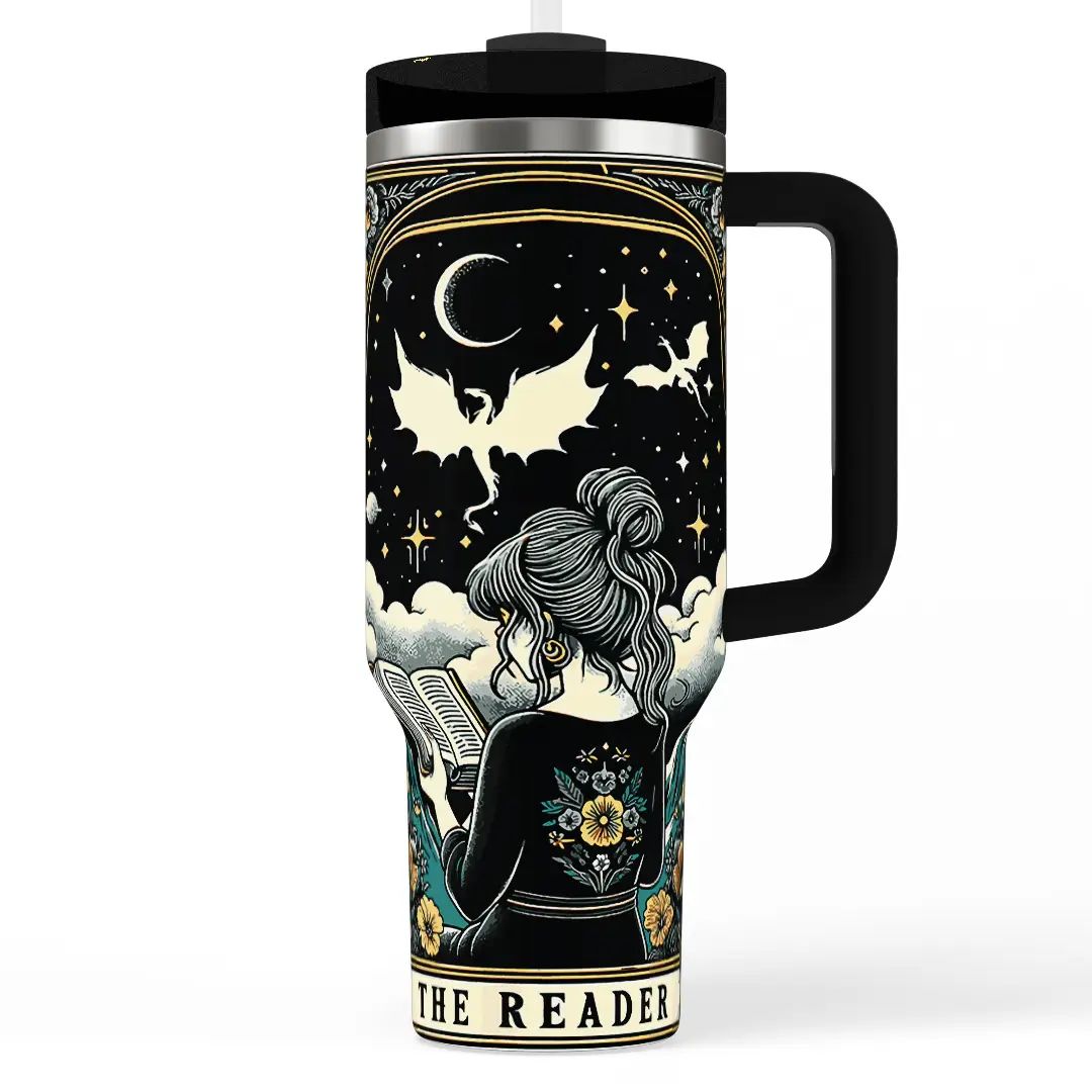 The Reader 40 oz Insulated Handle Tumbler