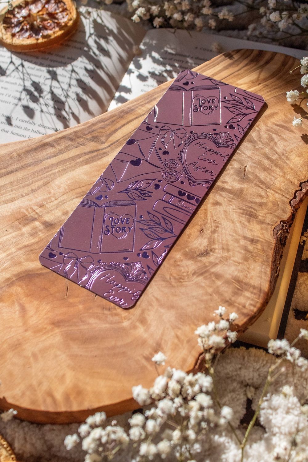 Love Story Foil Bookmark