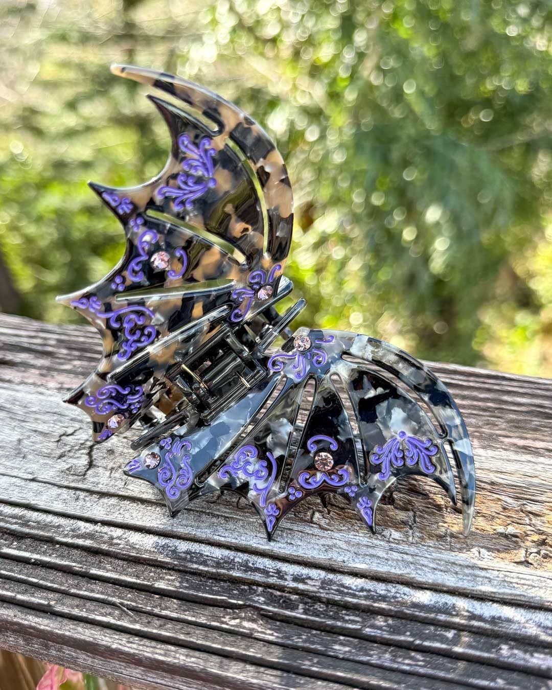 Bat Wing Hair Claw Clip - Violet | Fantasy Gifts