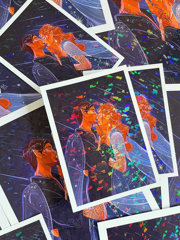 Feyre &amp; Rhys *Holographic Print*