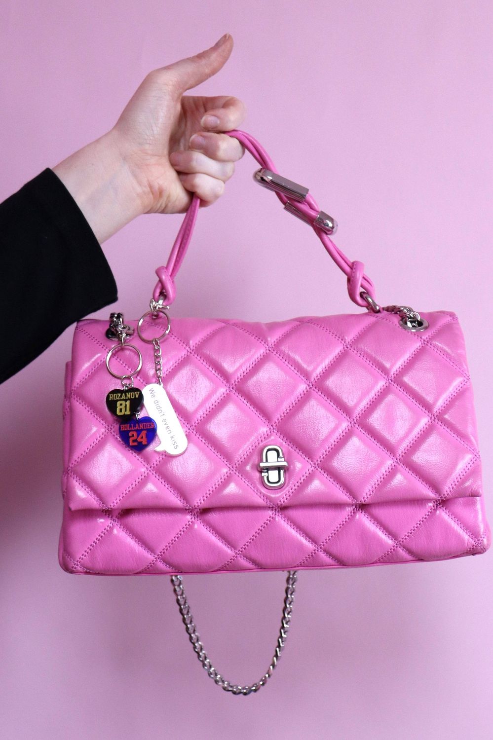 Heated Rivalry Heart Bag Charm, Style: Opaque Acrylic
