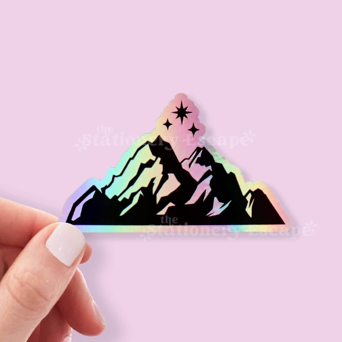 Velaris Mountain Holographic Sticker