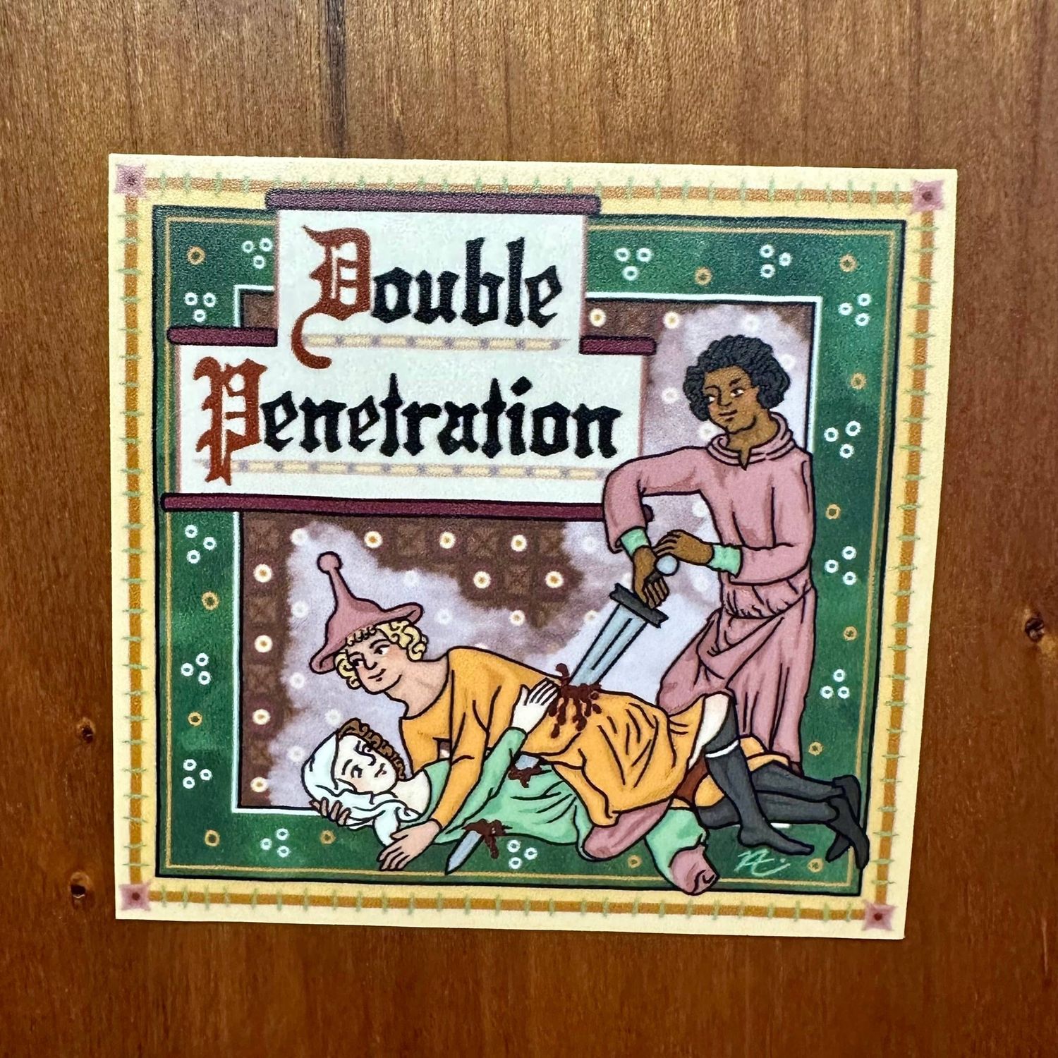 Double Penetration (Adult) - Medieval Sticker