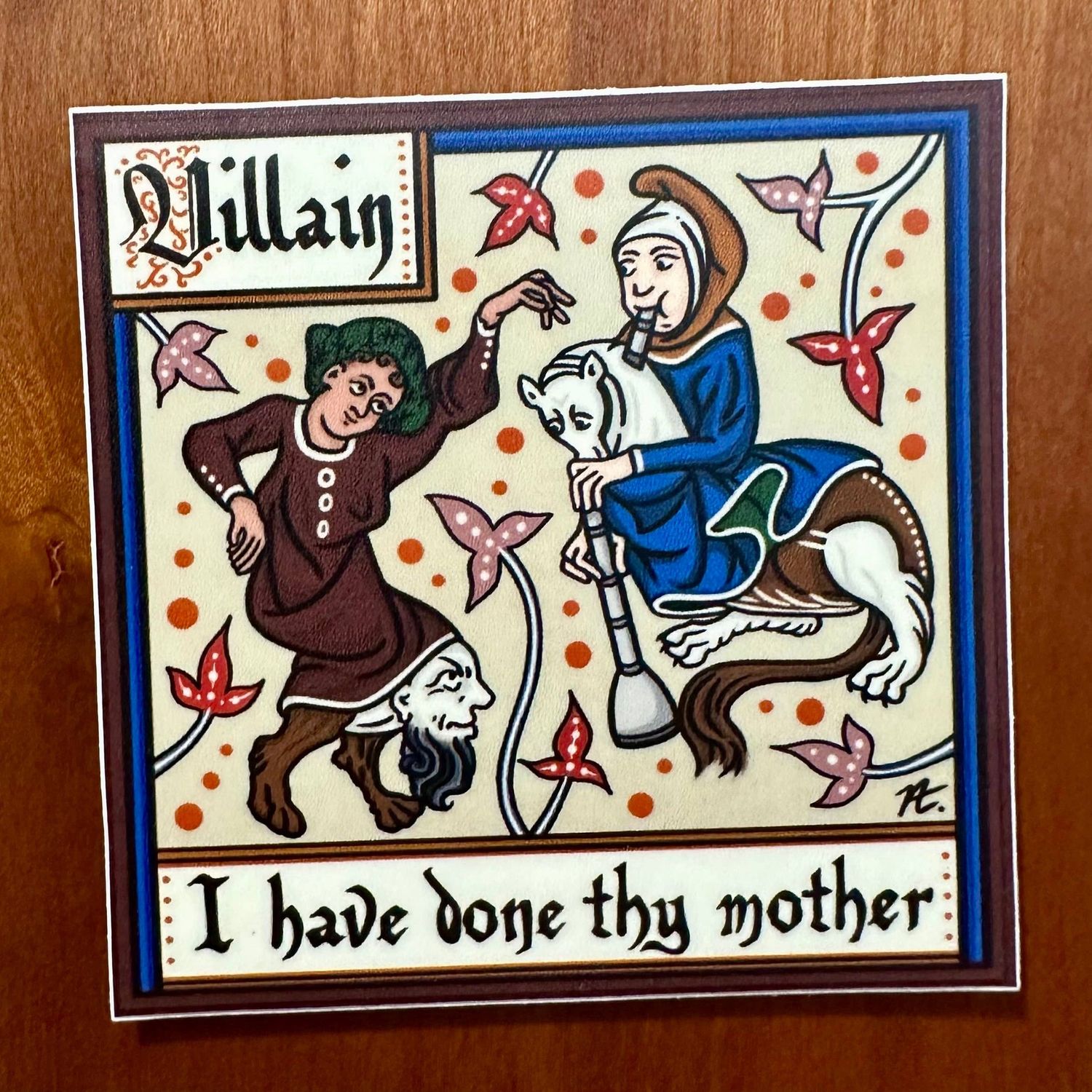 Villain (Shakespeare) - Medieval Sticker