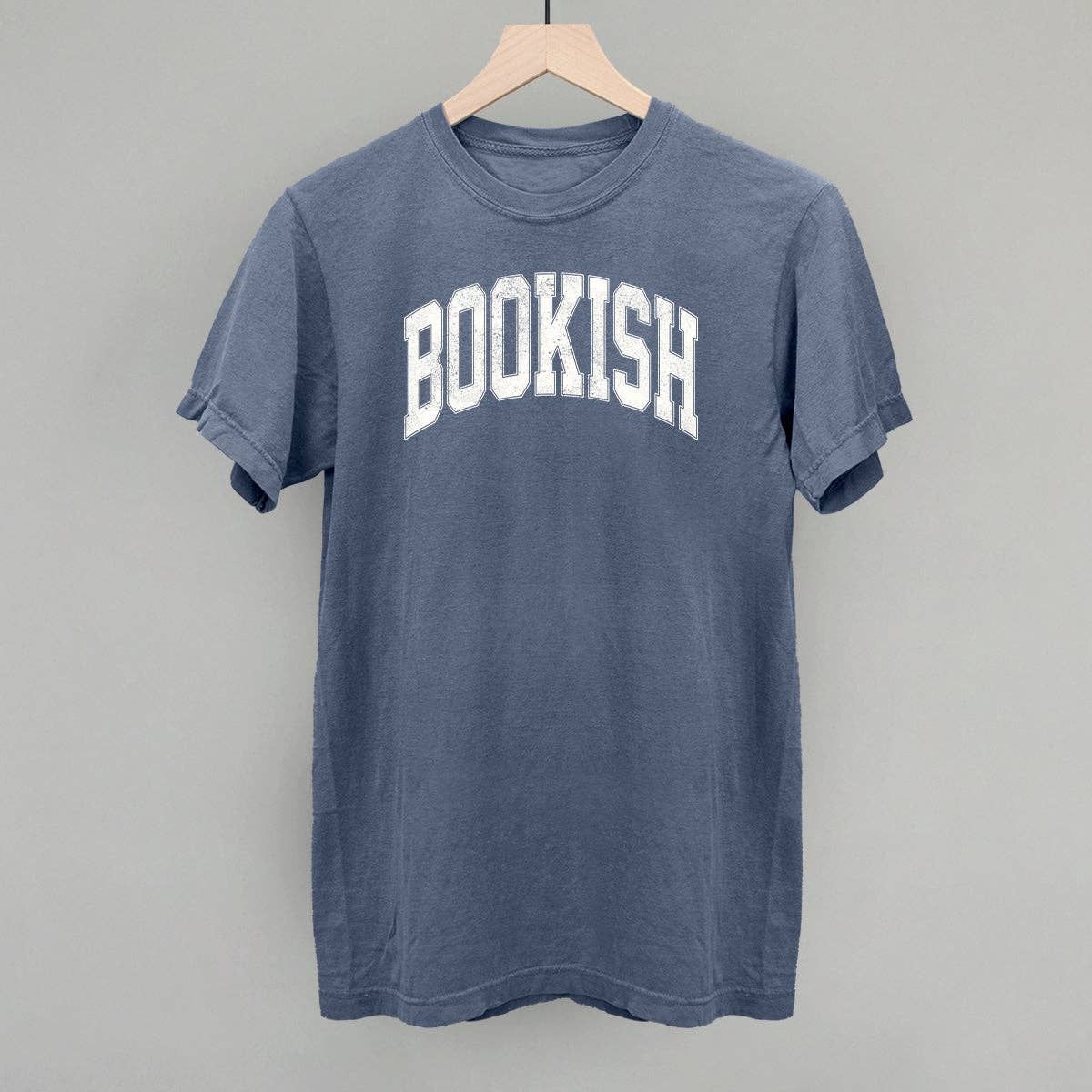 Bookish Arch, Color: Blue Jean, Size: 2XL, Style: Comfort Colors Tee