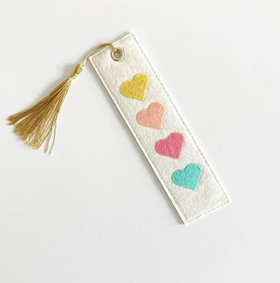 Hearts felt Bookmark