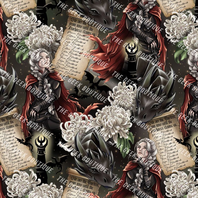 Officially Licensed SJM Manon Tiled Fantasy Zipper Tote Bag