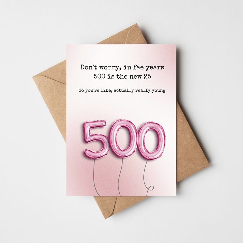 You're Young in Fae Years Birthday Card