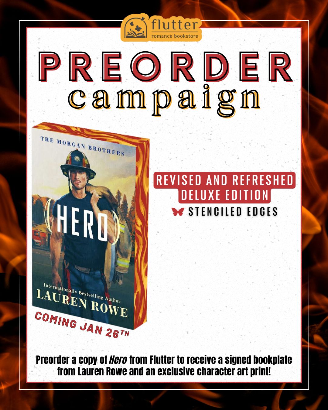 Hero: Deluxe Stenciled Edges (PREORDER 1/26/27)