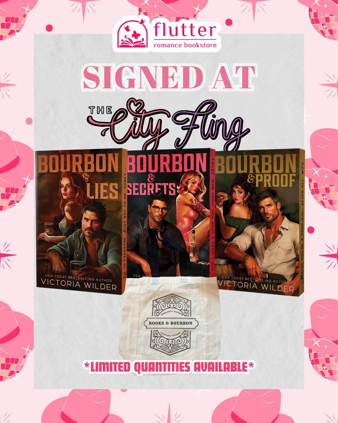 The Bourbon Boys Bundle w/ Tote (CF Signed Books 2 and 3)