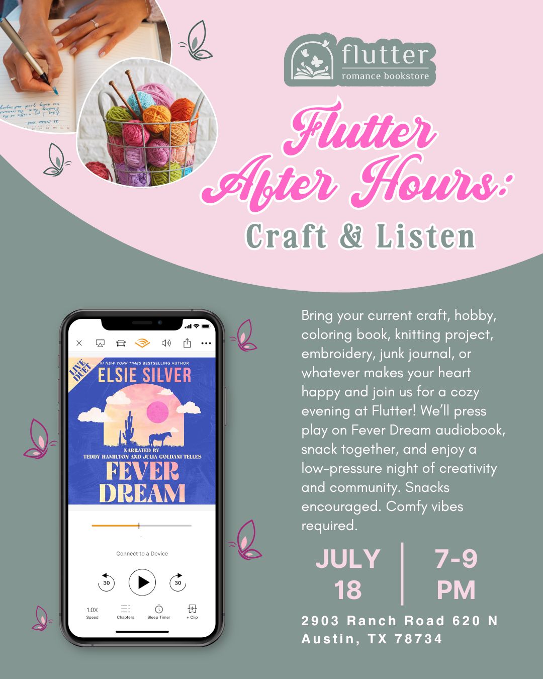 Community Craft &amp; Listen Event (07/18/26)