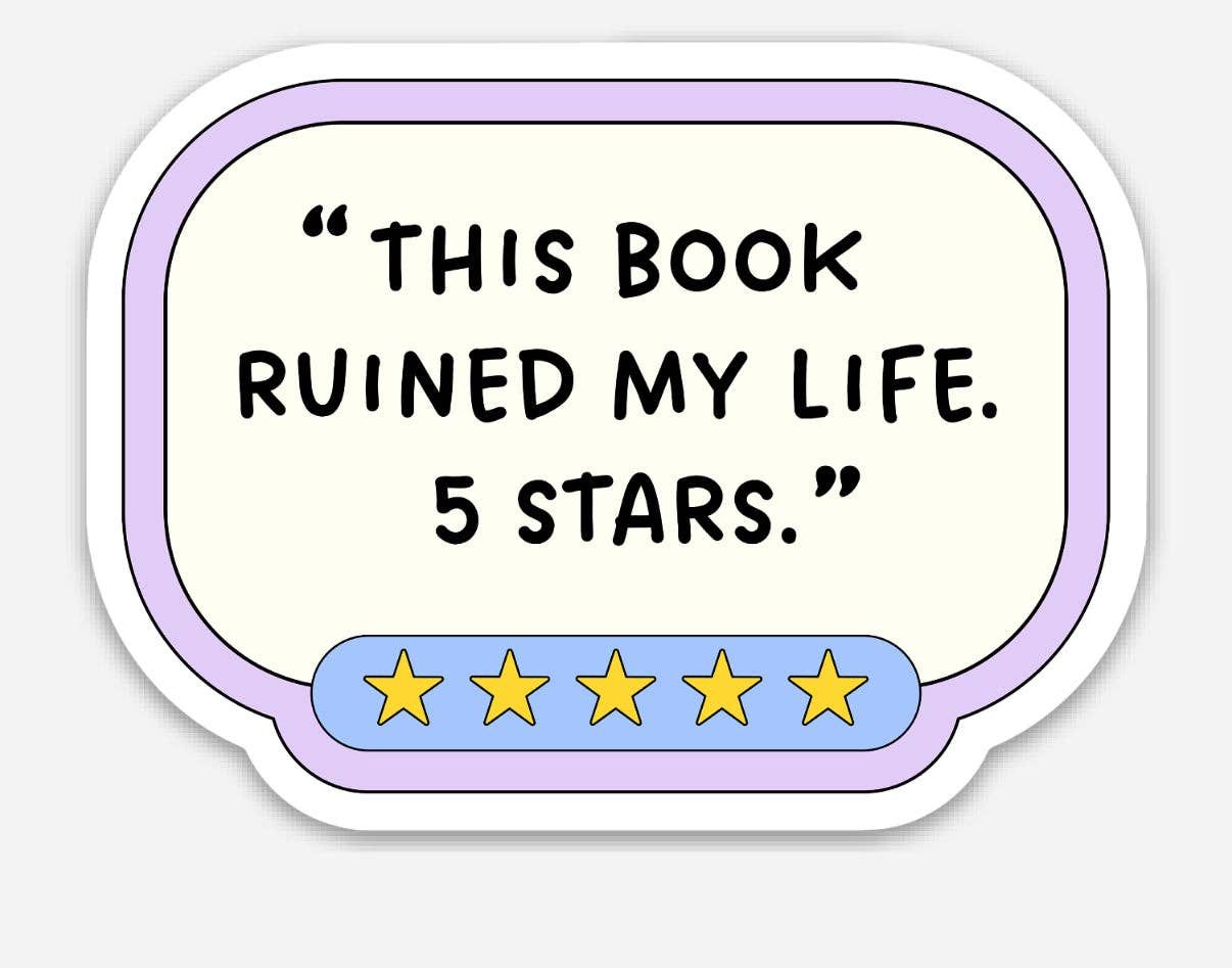 This Book Ruined My Life, Five Stars Sticker