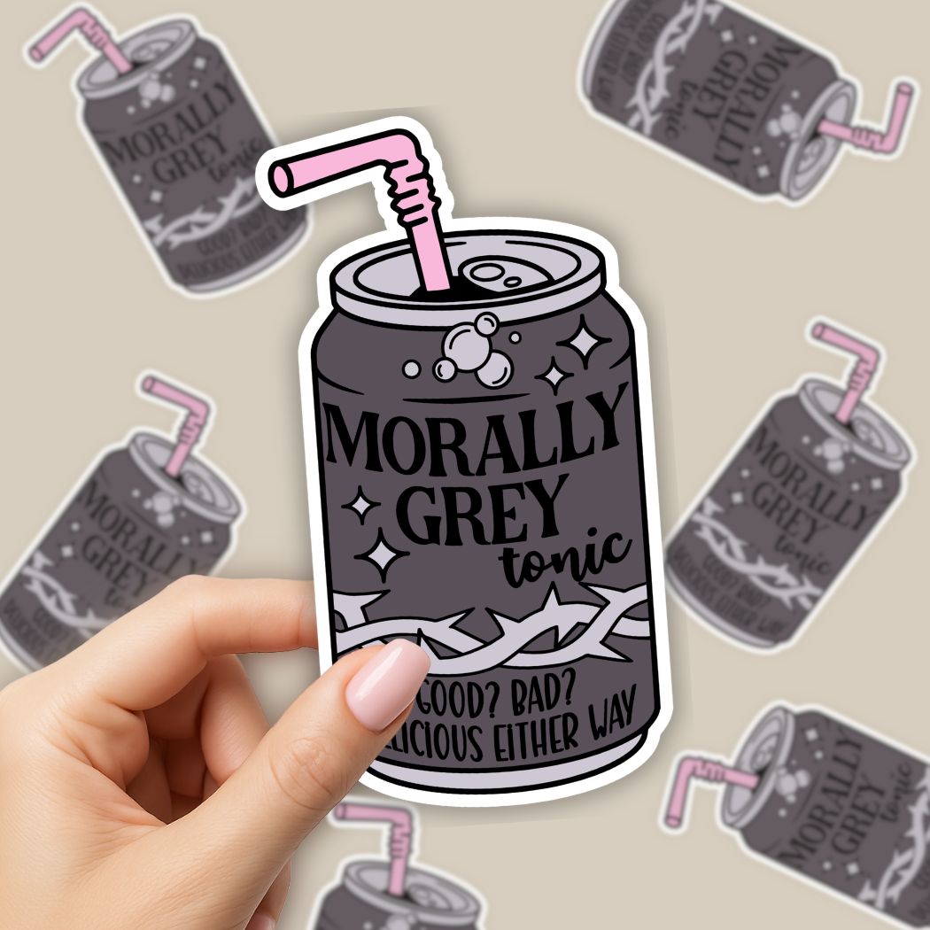 Morally Grey Soda Pop Sticker