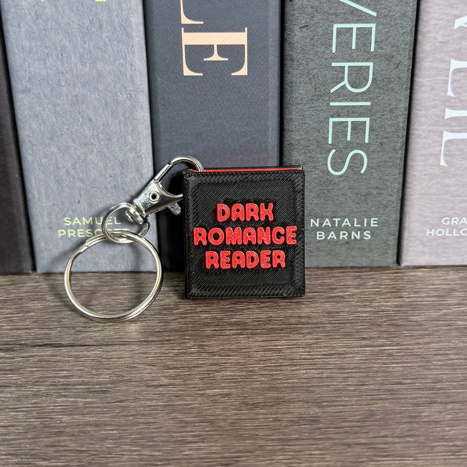 Dark Romance Reader Keychain | Mini Book