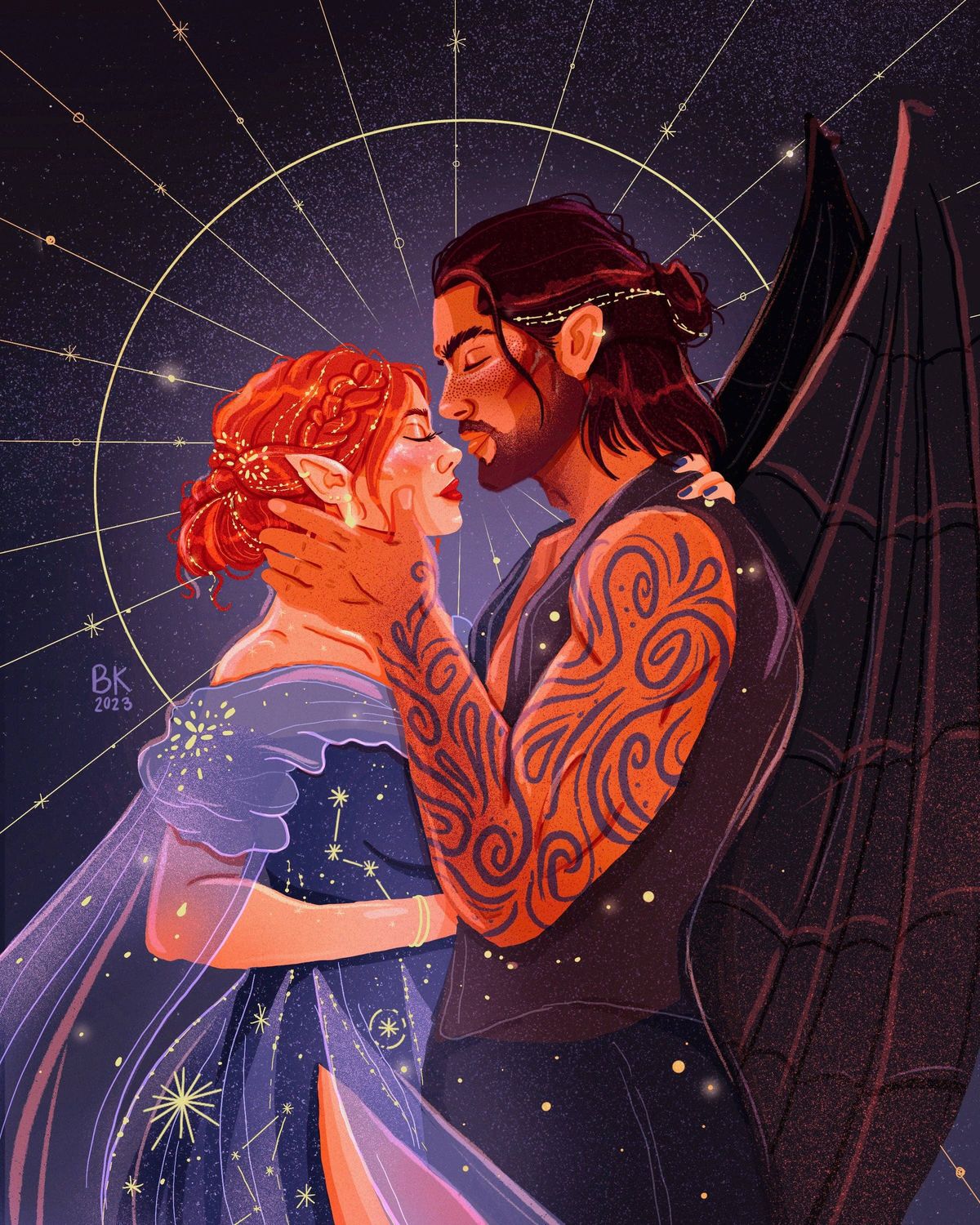 Ember &amp; Steel *Gold Foil Print*