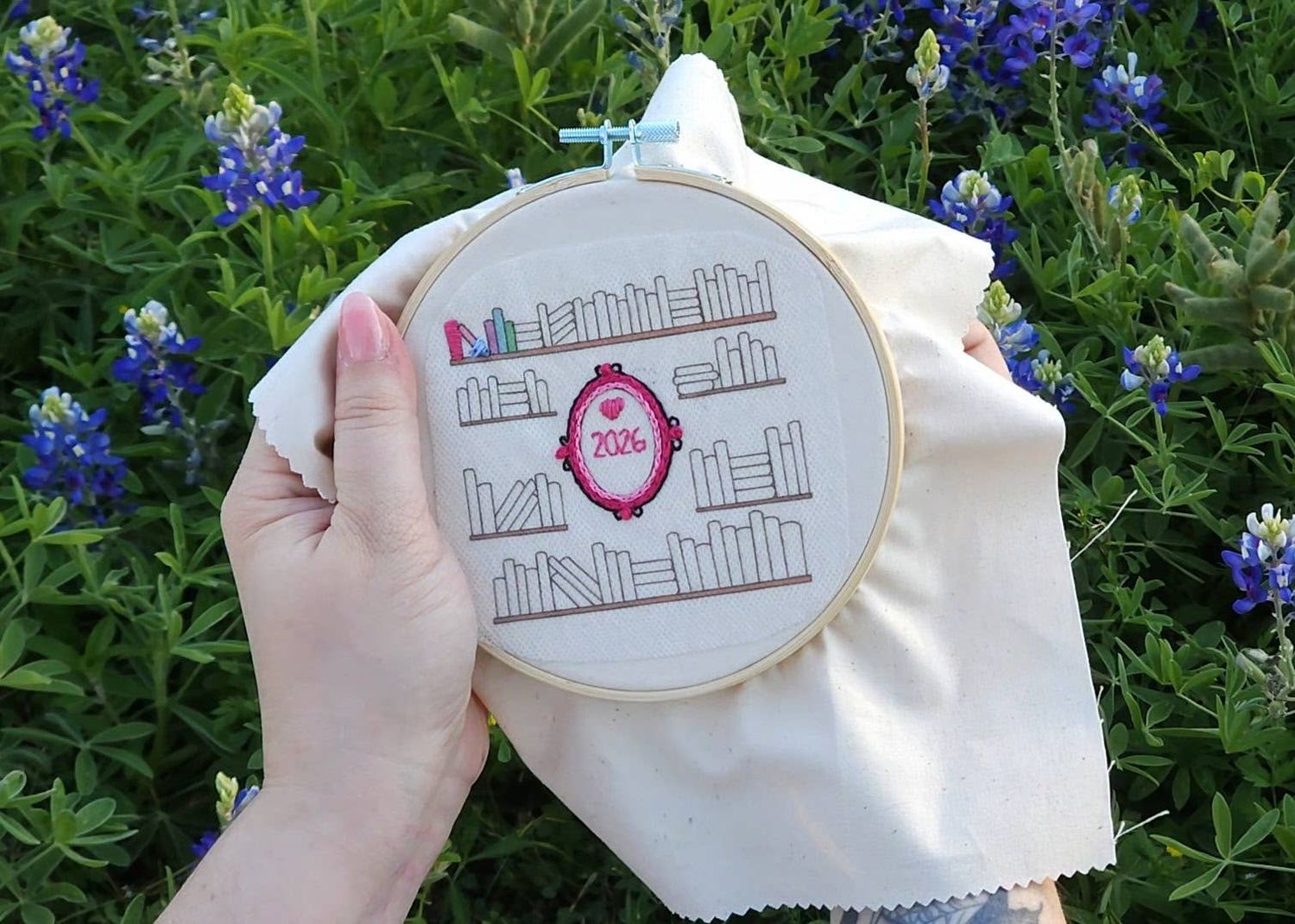 2026 Reading Log Embroidery Kit