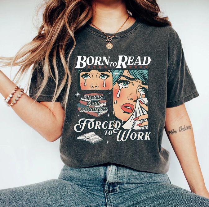 Born To Read Bookish Shirt