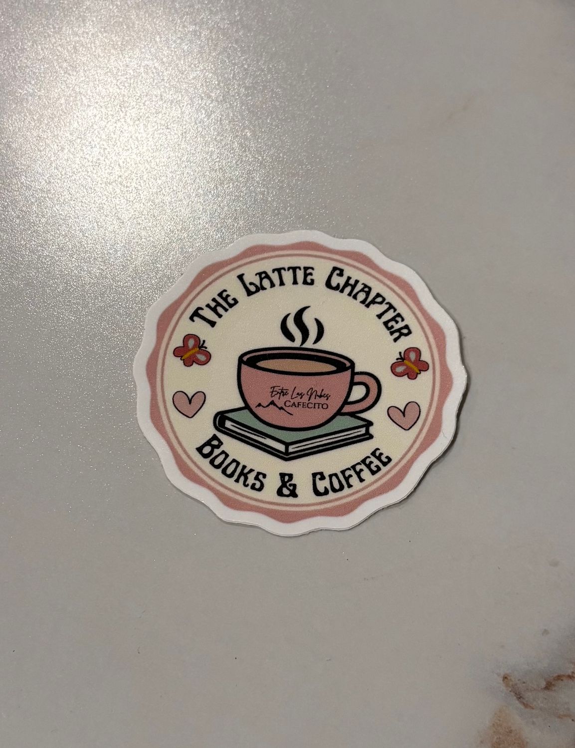 The Latte Chapter Books &amp; Coffee Sticker