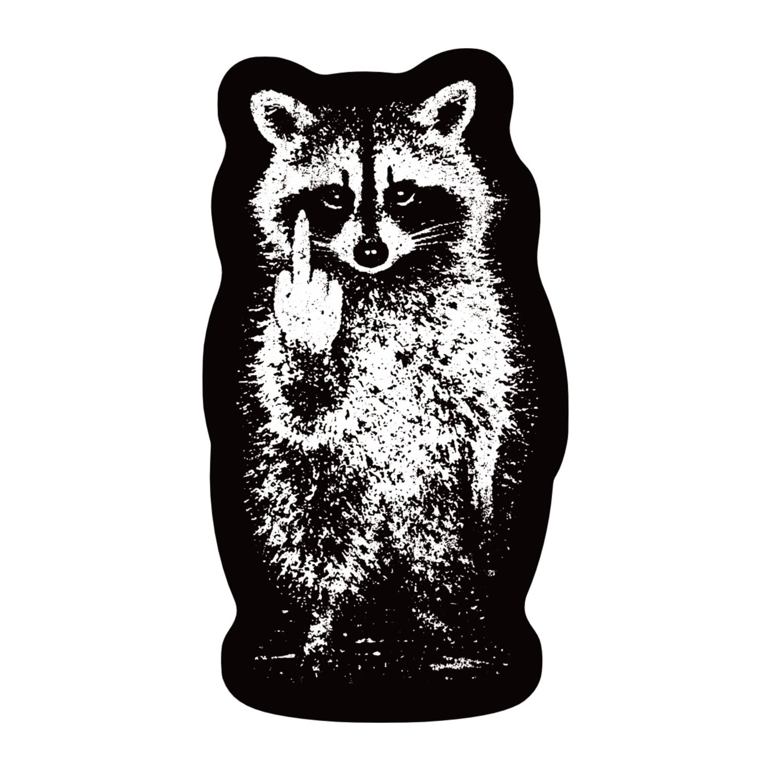 FU Raccoon Funny Grunge High Quality Vinyl Sticker