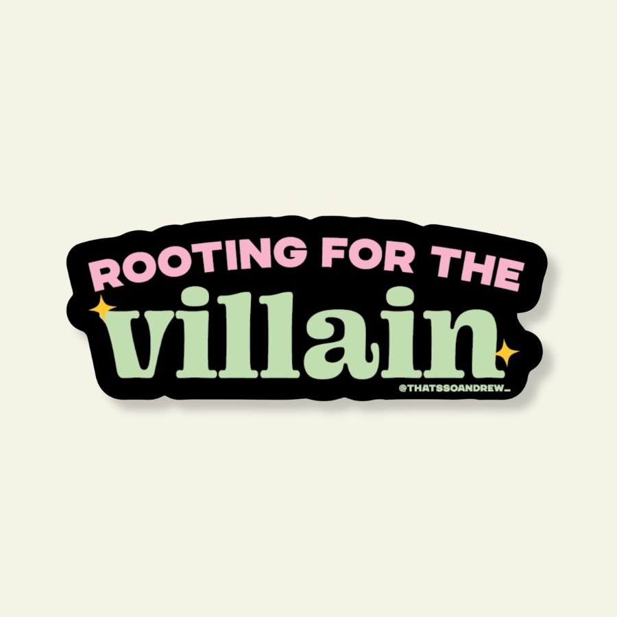 Rooting for the Villain | Bookstore Vinyl Sticker