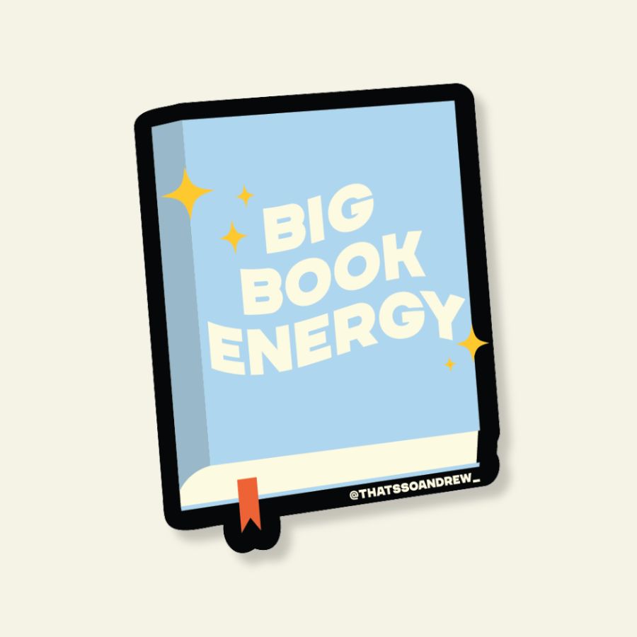 Big Book Energy | Bookstore Vinyl Sticker
