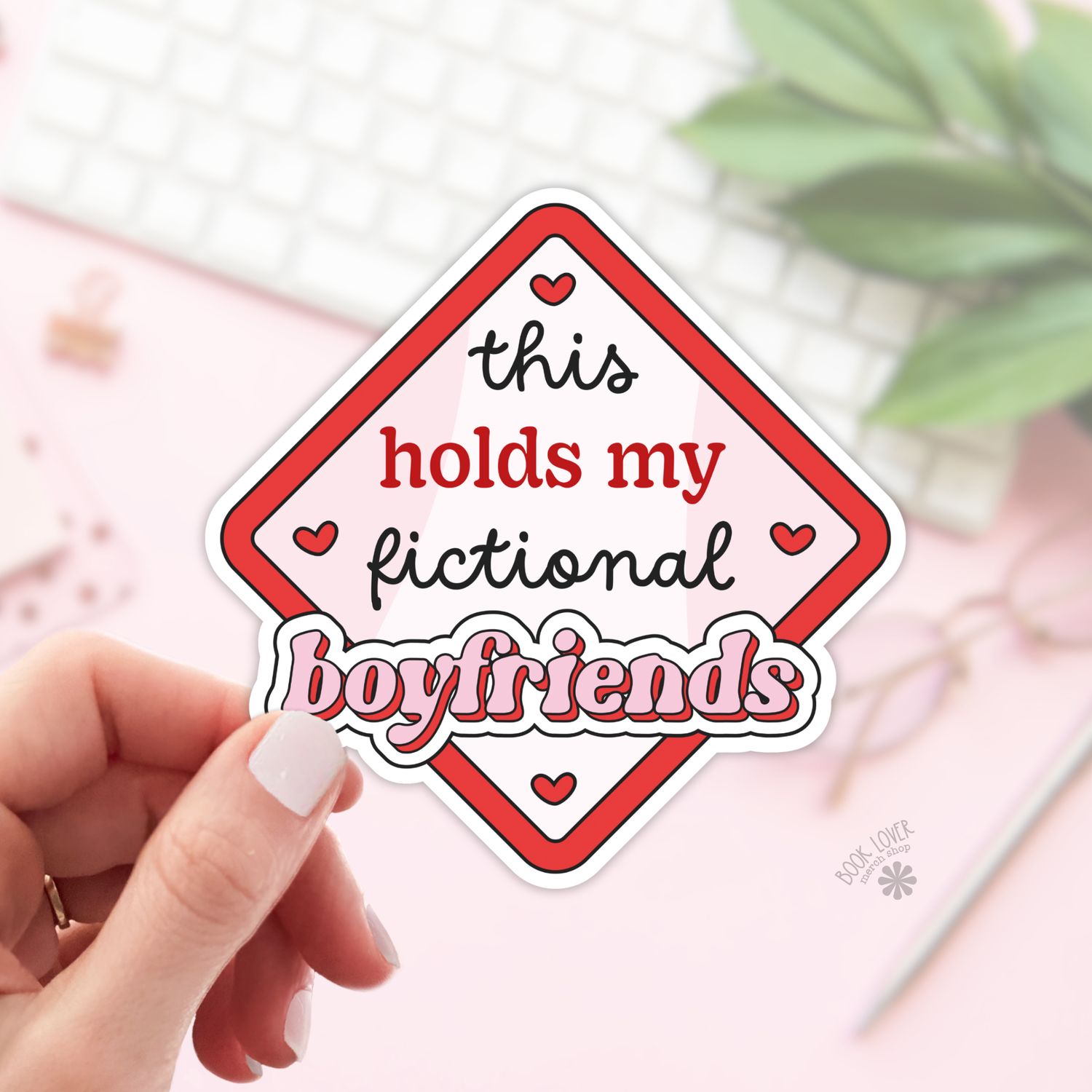 Fictional Boyfriends Stickers / Bookish Stickers / Book, Size: 2''