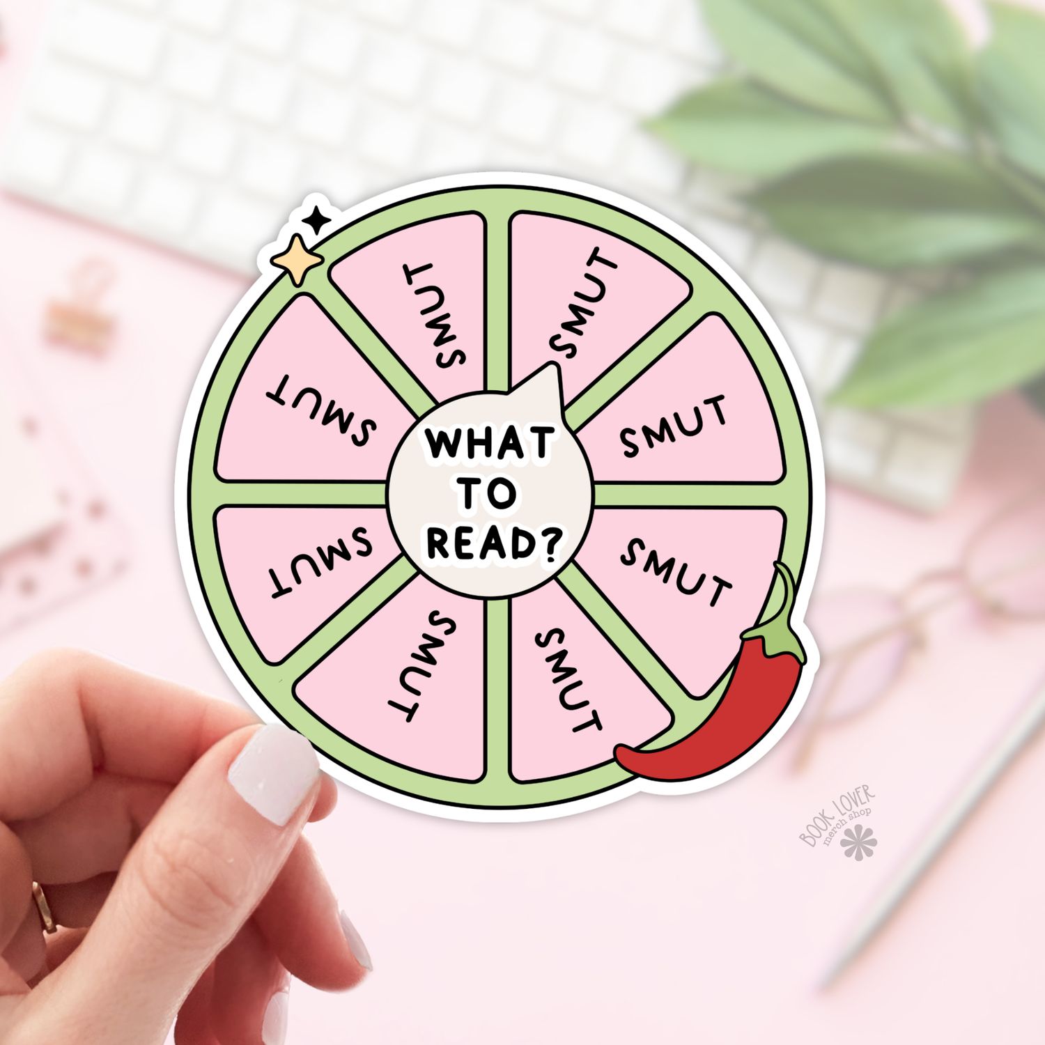 What To Read Smut Stickers / Bookish Stickers / Book Lover, Size: 2''