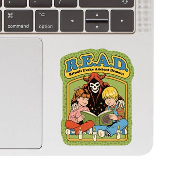 Read Books Sarcastic Demon Humor High Quality Vinyl Sticker