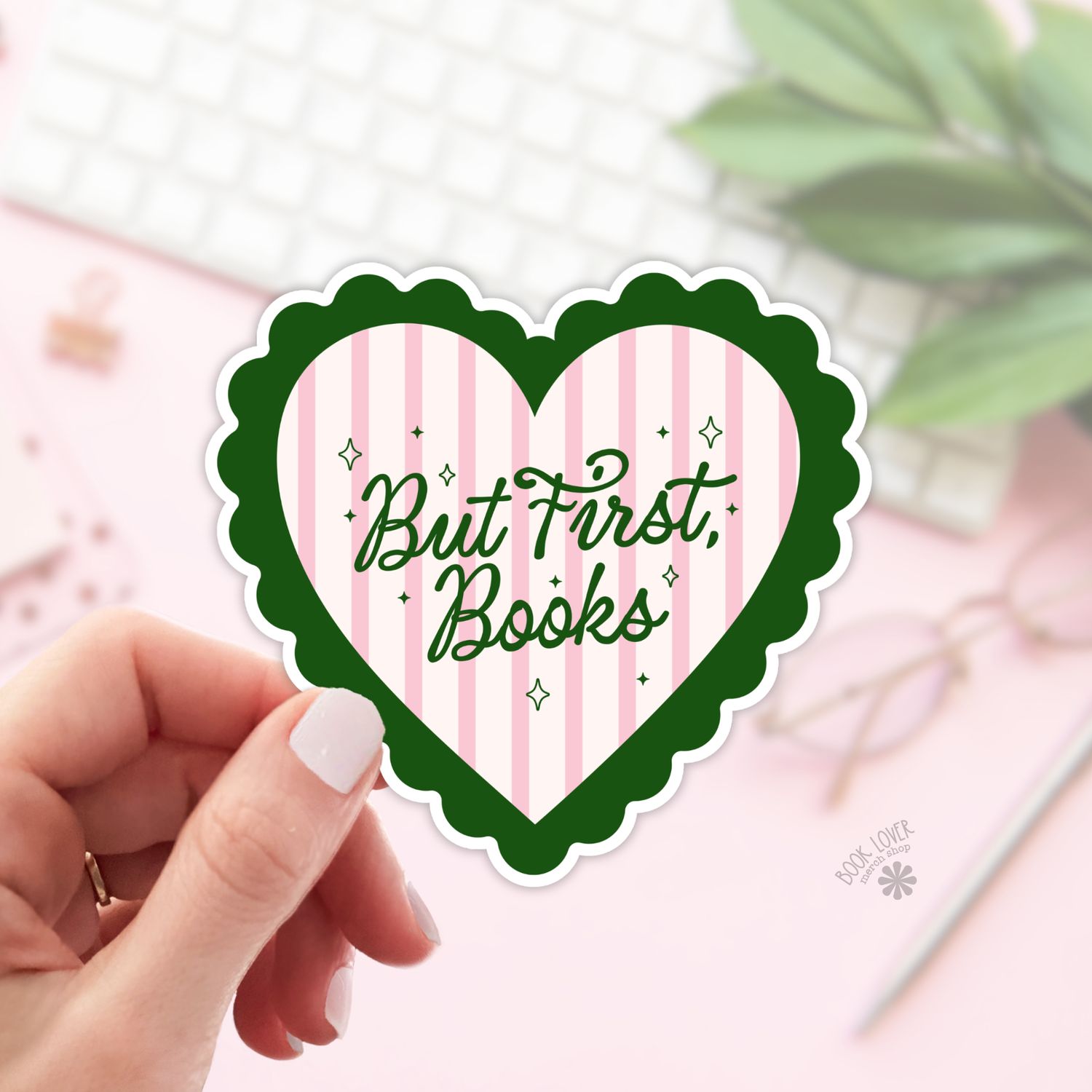 But First Books Stickers / Bookish Stickers / Book Lover, Size: 2''