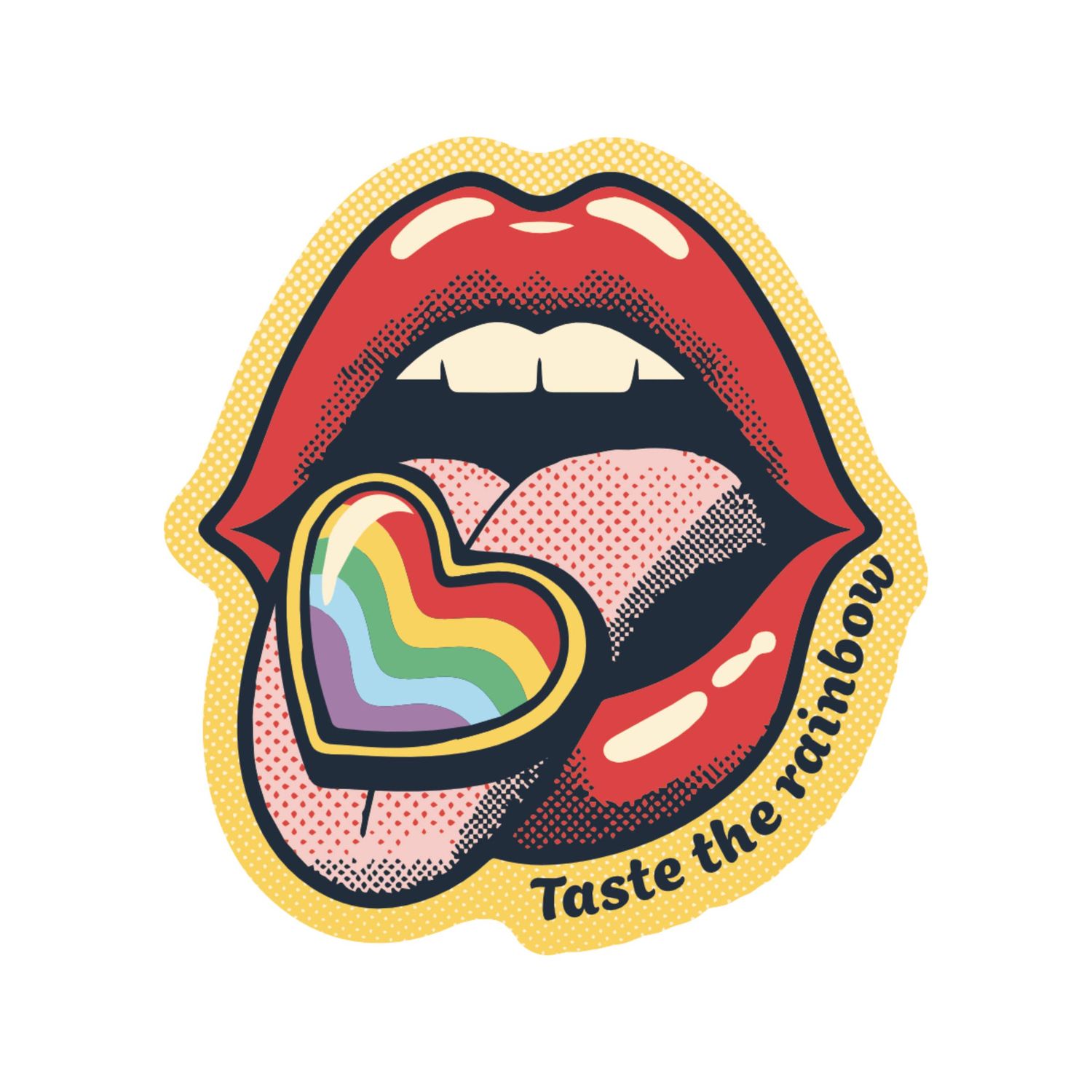 Taste the Rainbow LGBTQ Pride High Quality Vinyl Sticker